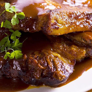 Unilever spiced beef ribs with bourbon sauce